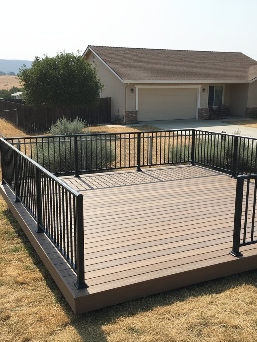 Composite Decking Installation completed by Charis Deck Solutions in Manteca, CA