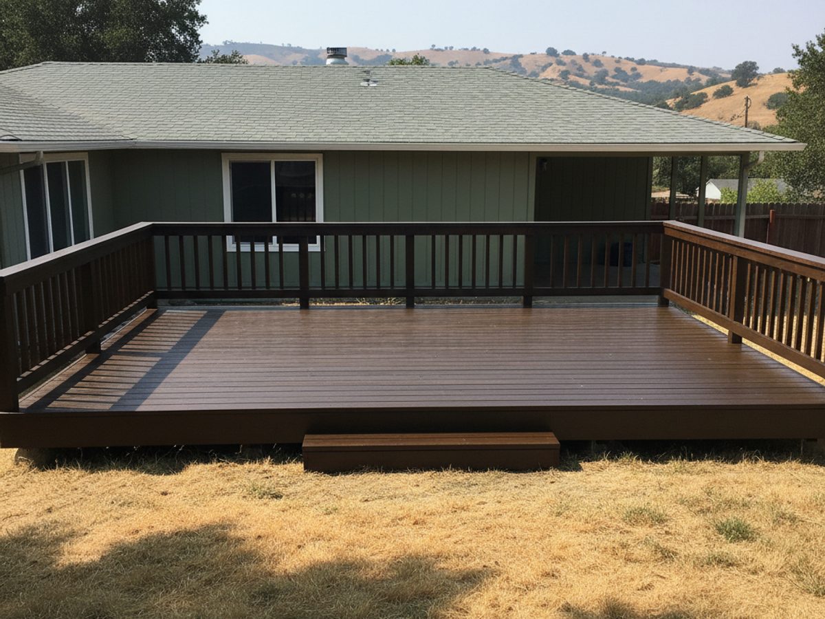 Deck Railing & Baluster Repair completed by Charis Deck Solutions in Manteca, CA