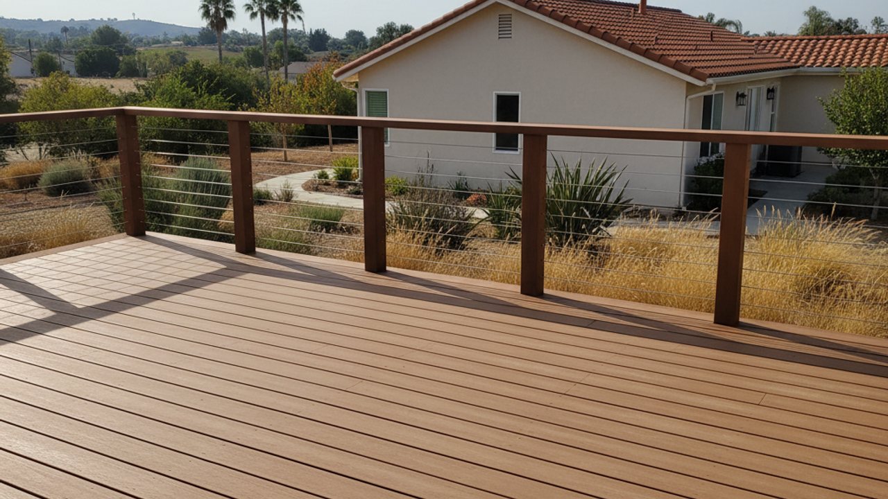 Composite Decking Installation completed by Charis Deck Solutions in Merced, CA