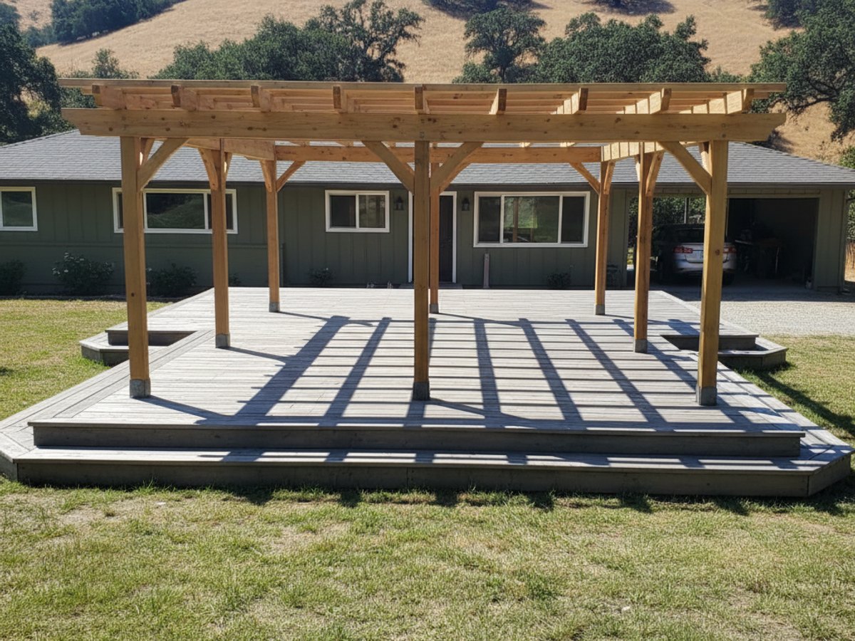 Deck Staining & Sealing completed by Charis Deck Solutions in Modesto, CA