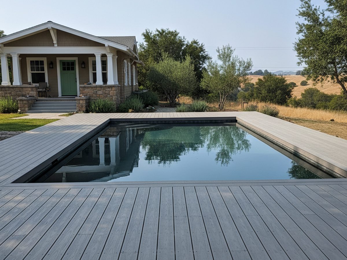 Composite Decking Installation completed by Charis Deck Solutions in Tracy, CA